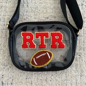 Clear crossbody stadium bag